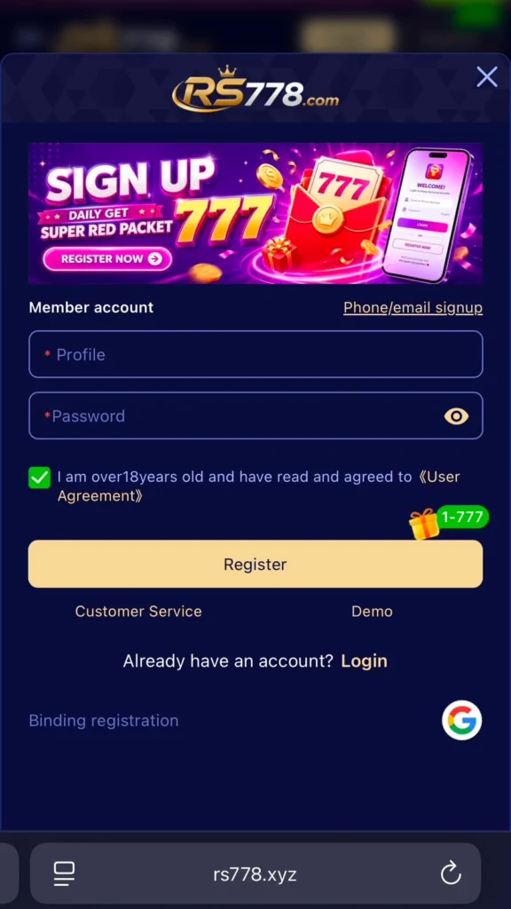 rs778 app